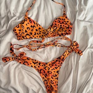 Leopard Print Bikini Set